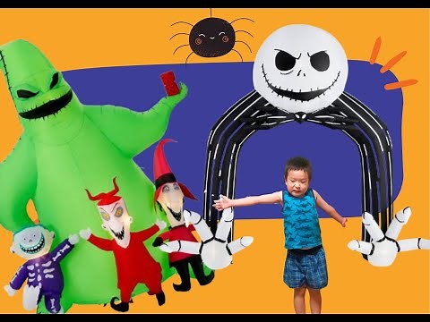 2021 Nightmare Before Christmas Inflatables from Home Depot - Oogie Boogie and Jack Skellington
