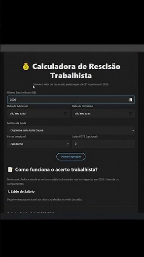 Como calcular a sua Rescisão CLT em segundos 💰