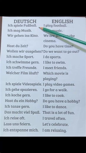 Deutsch & Englisch lernen mit einfachen Videos