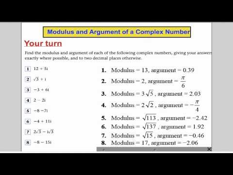 Complex Numbers (5) - FP1 Edexcel Maths A-Level