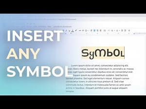 How to Insert Symbols or Special Characters on Google Docs