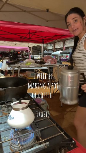 brittany khamille on Instagram: "& no, we do not need a drive thru. #coffee #stovetopcoffee #percolator #pourover #coffeepot #louisiana #foodtiktok #recipes"