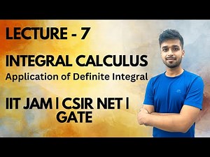 Lecture 7 | Application of Integral Calculus | IIT-JAM | Csir Net | Gate | Vivek maths Video Lecture | IIT JAM Economics Crash Course