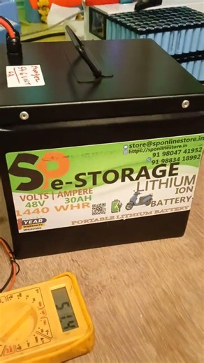 48 volts 30amp 1440WHR EV SCOOTER battery pack #evbattery #battery #48v30ah