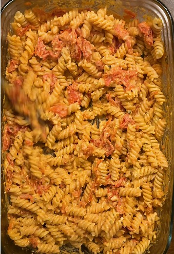 Baked Feta Pasta Recipe with Cherry Tomatoes