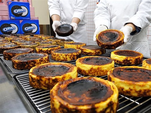 13M views · 257K reactions | This is the best cheesecake!! Traditional Spanish Basque Cheesecake - korean street food | My Pub | Facebook