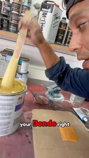 Putty Spreader Pro Tip: Do This Before Body Filler Application! #autobodywork #howtopaintacar