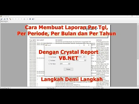 4. Cara Membuat Laporan Per Tgl Per Periode Per Bulan dan Per Tahun dg Crystal Report di VB.NET
