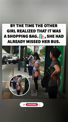 The Most Embarrassing Bus Stop Moment Ever 😅🛍️🚌 #shorts #trending #viral #busstop #girls