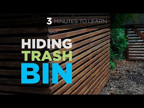 DIY Making a Simple Trash Bin Screen to Cover Outdoor Garbage Can