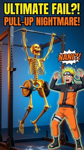 😱What happens if Naruto trains you pull ups for 30 days 🔥#anime #shorts