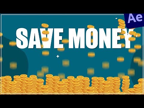 Money Save | Coin Falling Animation in After Effects Tutorials