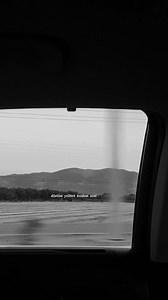 Scenic Road Journey in Black and White