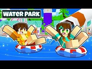 COMPETING for the BEST Water Slide in Minecraft
