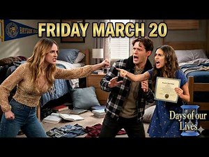 Days of our Lives Today 3/20/26 720HD, Friday episode Full Episode Recap, DOOL March 20, 2026