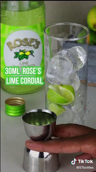 Whiskey Infused Lime Cordial Cocktail Recipe