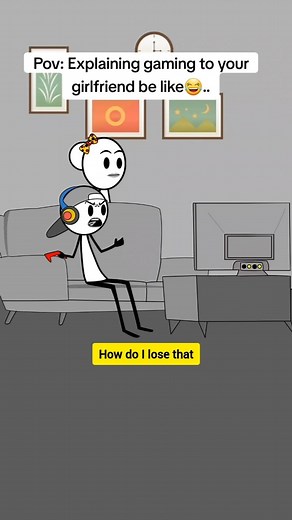 Pov: Explaining gaming to your girlfriend be like. #animation #funnyvideo #comedy #reels #relatable #gaming #videogames #girlfriend #relationship #couples #couplecomedy | Tony Animation