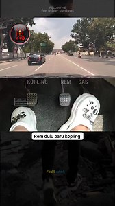 Rem dulu baru kopling #tutorial #mobilmanual #belajarmengemudi #drivingschool #tips #triks #manualcar #pemula | Fadil Enok