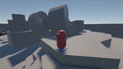 Character Controller update. More gravity volumes! If the last one didn't make you sick this one is sure to. Need to work on getting the camera to not clip into the world. #GameDev #IndieDev #Unity3D