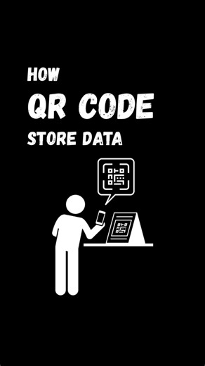 How QR Code Store Data #qrcode #programmingbasics #shorts