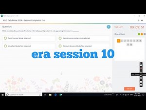 Tally prime era session 10 || answer