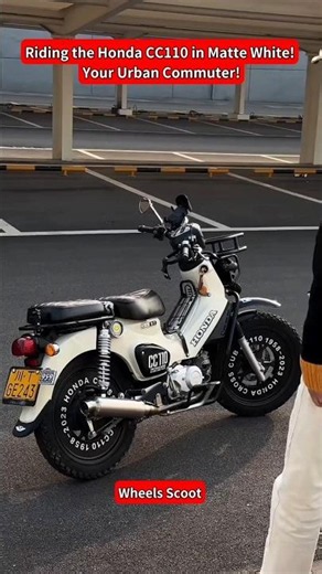 ♥️Riding the Honda CC110 Matte White! | Your Urban Commuter! #shorts #honda #bike