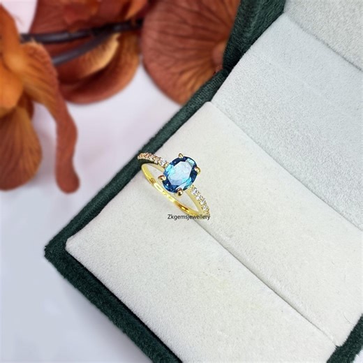 Swiss Blue Topaz Ring, Purpose Ring, 925 Sterling Silver, December Birthstone, Natural Blue Topaz, Anniversary Gift Ring, Bridesmaid Ring - Etsy