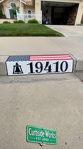 46K views · 693 reactions | Contact us here on Facebook! Text or call 951-427-8324, or email us at curbsideworks@gmail.comFASTEST WAY TO GET AHOLD OF US IS TEXT!!! #curbpaintingservice #curbpainters #curbpainting #addressservices #addresspainting #services #ie #southerncalifornia #paintingasmr #riverside #americanflag | Curbside Works | Facebook