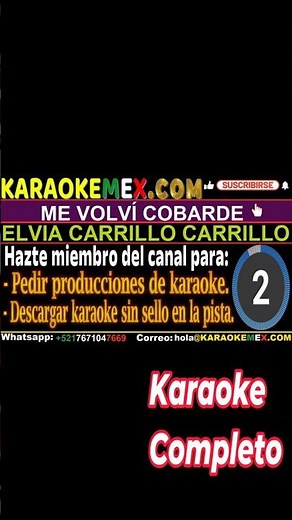 Karaoke Me Volvi Cobarde - Los Cadetes De Linares #karaokemex