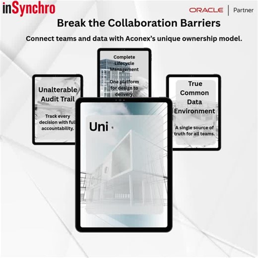 #oracleaconex #constructiontechnology #projectmanagement #digitaltransformation #commondataenvironment #bim #engineeringexcellence #smartconstruction | inSynchro Group of Companies
