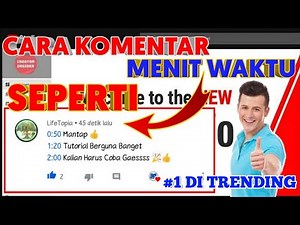 How to Mark Comments with Blue Time Minutes in People's Video Comments Column