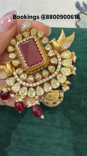 Heartcraft fashions on Instagram: "For next-to-real gold look in imitation, there’s only one name—Royal Moissanite ✨ Premium finish • Royal shine • Perfect for gifting Introducing our luxury pendant sets from the premium collection. Looks real. Feels royal. Priced smart 💛 📞 Book @ 8800900618"