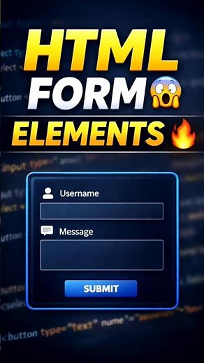 HTML Button Select Textarea Explained | Form Elements Tutorial | CODER