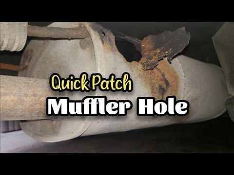 PATCHING A MUFFLER HOLE • Exhaust Muffler Repair Kit on '08 Chevy Impala SS 5.3L • Tough Duck Jacket