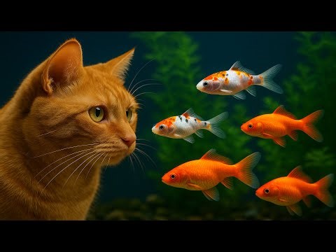 🔴 LIVE Cat TV Aquarium 🐱🐟 Fish for Cats to Watch in 4K (No Music)