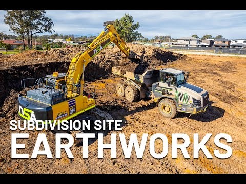 Heavy Machinery in Action | Subdivision Earthworks