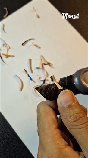 How To Sharpen the Pencil Manually With Cutter | ASMR Pencil Sharpening #satisfyingvideo