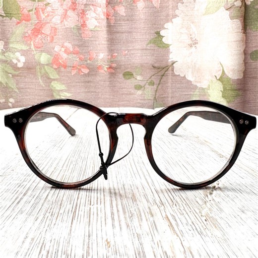Round Clear Glasses: Tortoise-shell Eyewear - Etsy