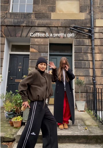 Enjoying Coffee with My Beautiful Girlfriend
