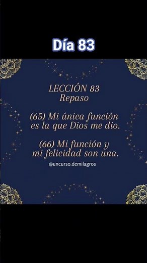 día 83 de un curso de milagros