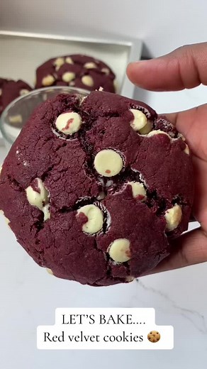 Delicious Red Velvet White Chocolate Chip Cookies Recipe