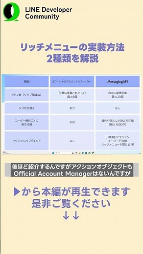 【リッチメニューは何ができる？】2つの実装方法と利用できる機能
