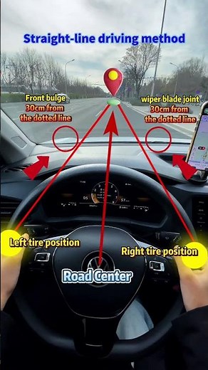 How to drive in a straight line?#driving #skills #tips #knowledge #fpy