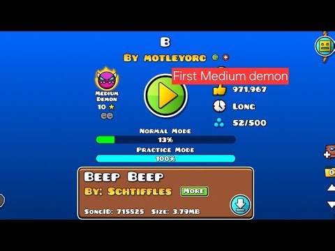 First medium demon (geometry dash 2*)