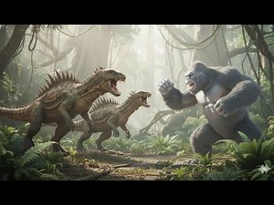KING KONG 🛡️ GORILLA vs. GIANT SPINED LIZARD - Epic Monster Battle