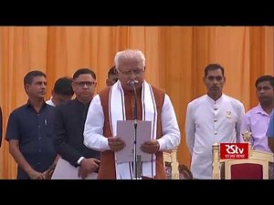 Manohar Lal Khattar takes oath as Haryana CM for second term