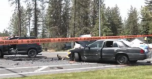 Car chase results in 3-car crash, causing traffic delays on U.S. Highway 2