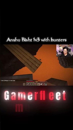 Anshu Bisht 1vs3 with hunters Anshu Bisht pvp anshu Bisht minecraft ‪@AnshuBisht‬