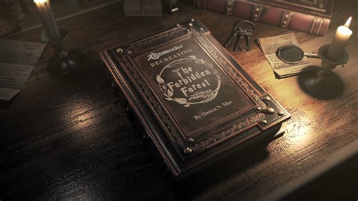 Blender 风格化场景 - 哈利波特场景创意流程