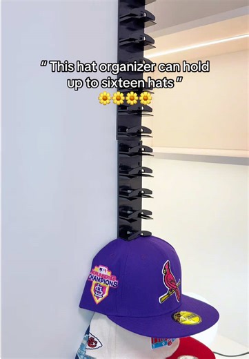 Hat organizer 🔥#hatrack #hat #hatrackstorage #hanger #baseballcaps #hats #cap #holder #organizer #fyp #tiktokshop #christmasgiftideas
